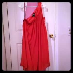 Lane Bryant Red One Shoulder Strap Dress!